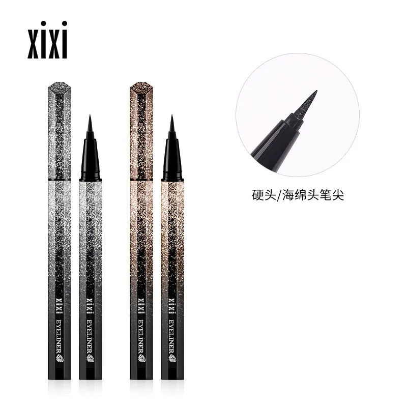 Подводка для глаз блестка черный коричневый водостойкая жидкая подводка набор