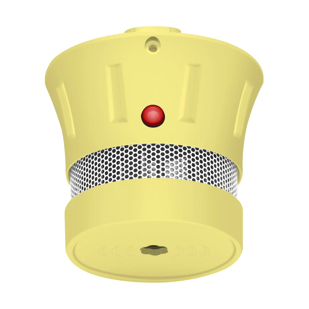 10x yellow color CPVan 10 шт. мини детектор дыма EN14604 rookmelder 10 jaar CE сертификация 85dB пожарная сигнализация rookmelder детектор гумо - Цвет: 10x yellow color