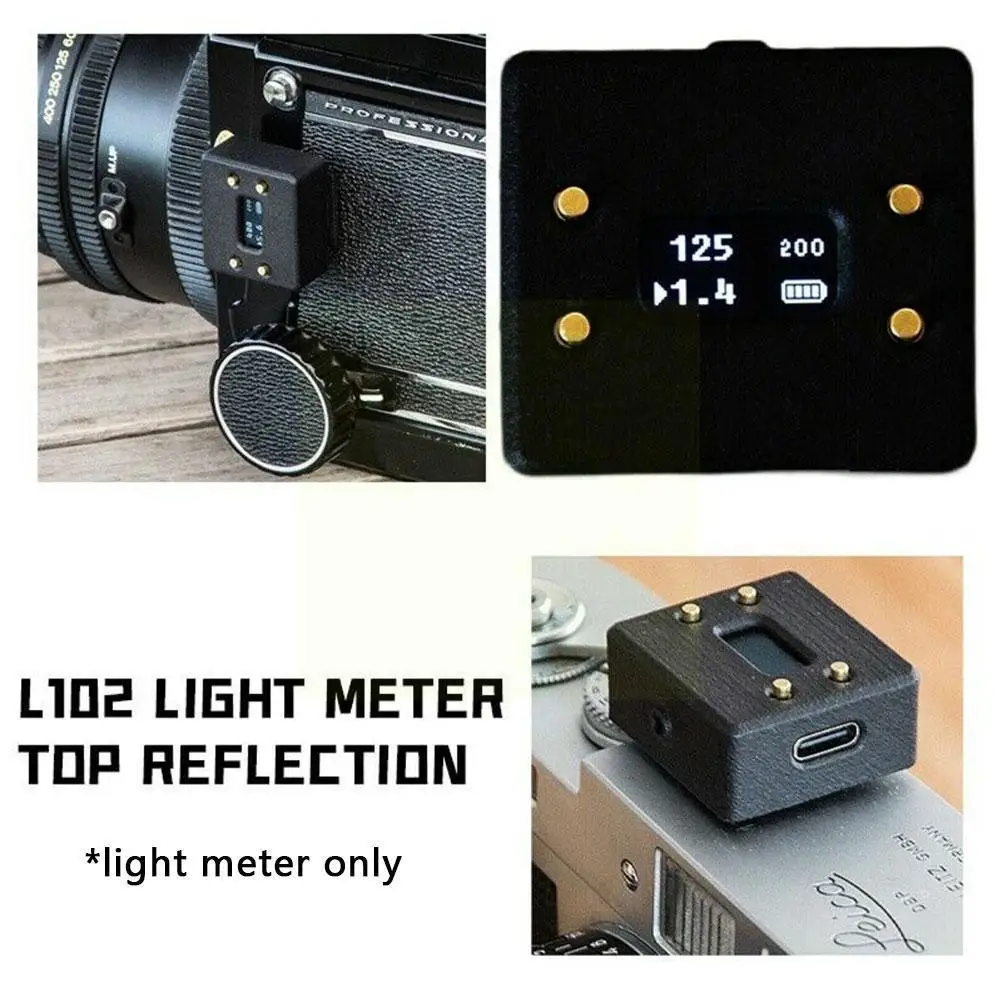 

L102 Photography Mini Camera Light Meter Set-top Reflection Film Change Light Bottom boots Metering Incident Luminometer H1R3