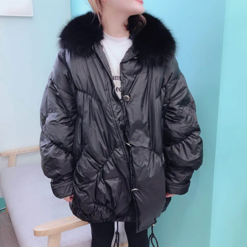LANMREM черная однобортная куртка на молнии большой размер паракс женская зимняя