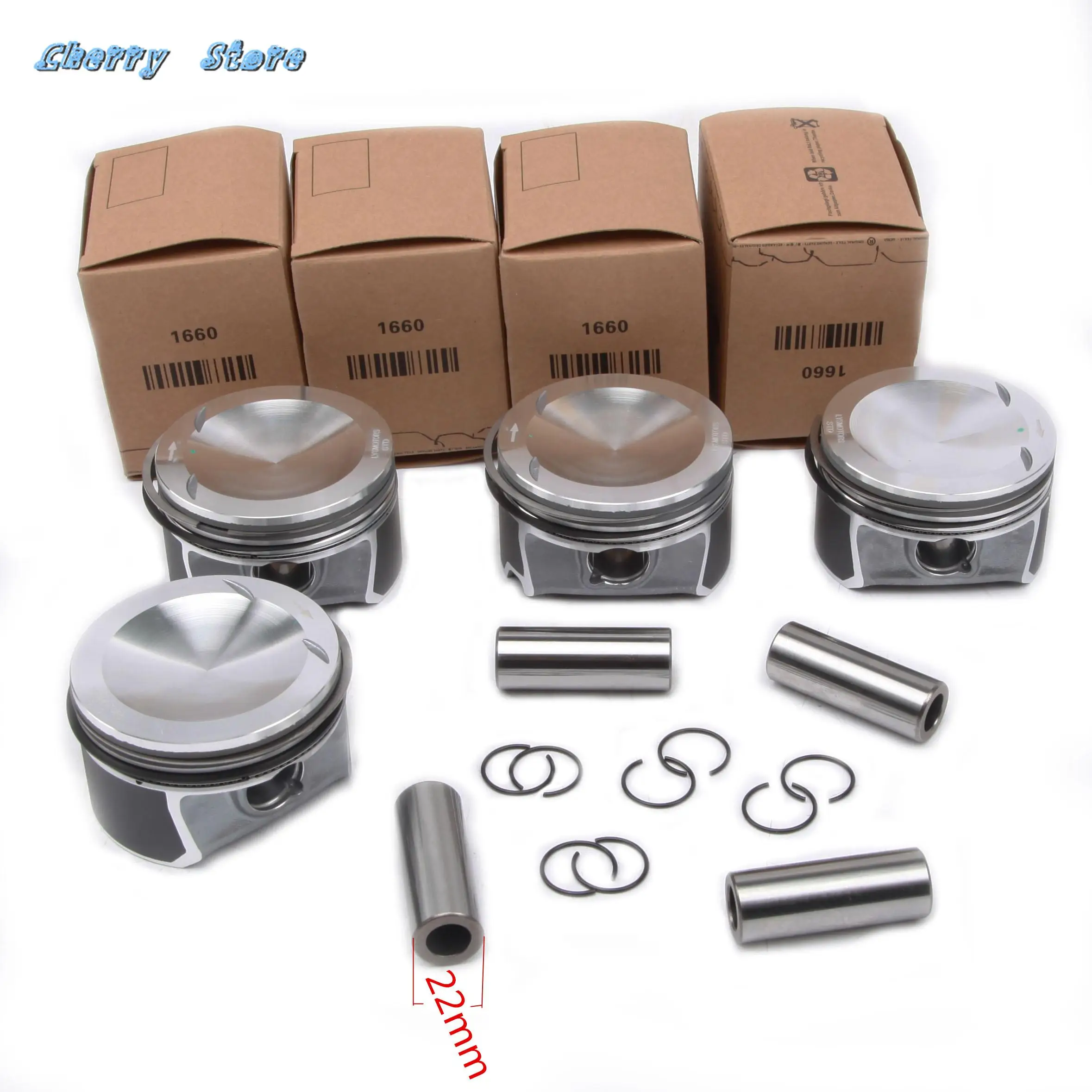 

Φ82.51mm / Φ22mm Pistons & Rings Assembly For Seat Leon VW Golf Scirocco 2.0 TSI CDLC CDLG CDLF Audi S3 TTS 2.0TFSI 06D107066S