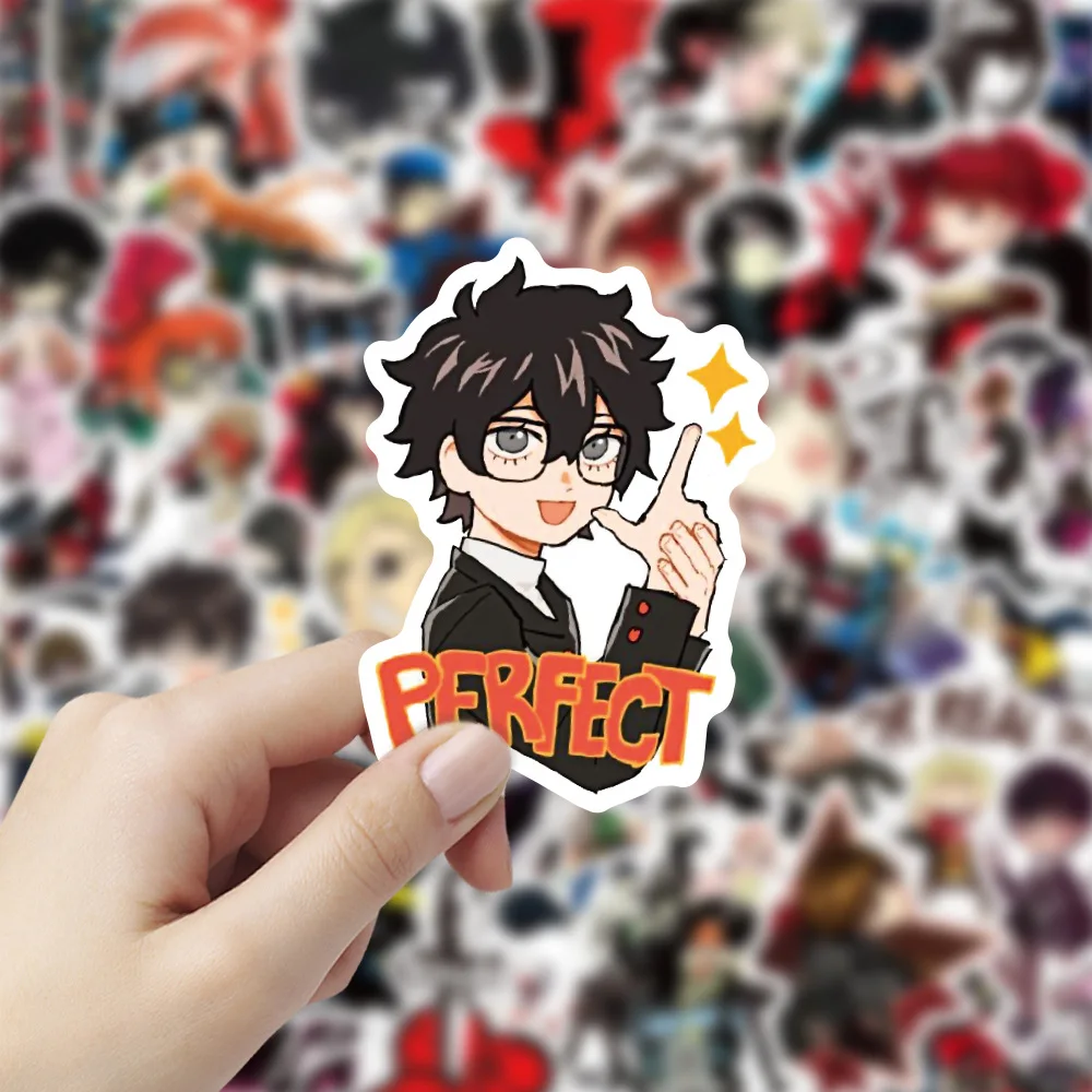 

50PCS Persona 5 Game Stickers Laptop Guitar Luggage Fridge Skateboard Waterproof Cool Graffiti Sticker Decal Kids Classic Toys