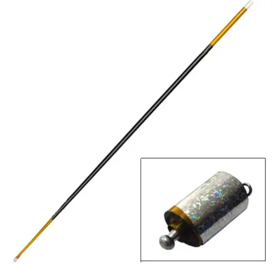 Металлическая появляющаяся трость длиной 140 см золотисто-красный/черный-Золотой