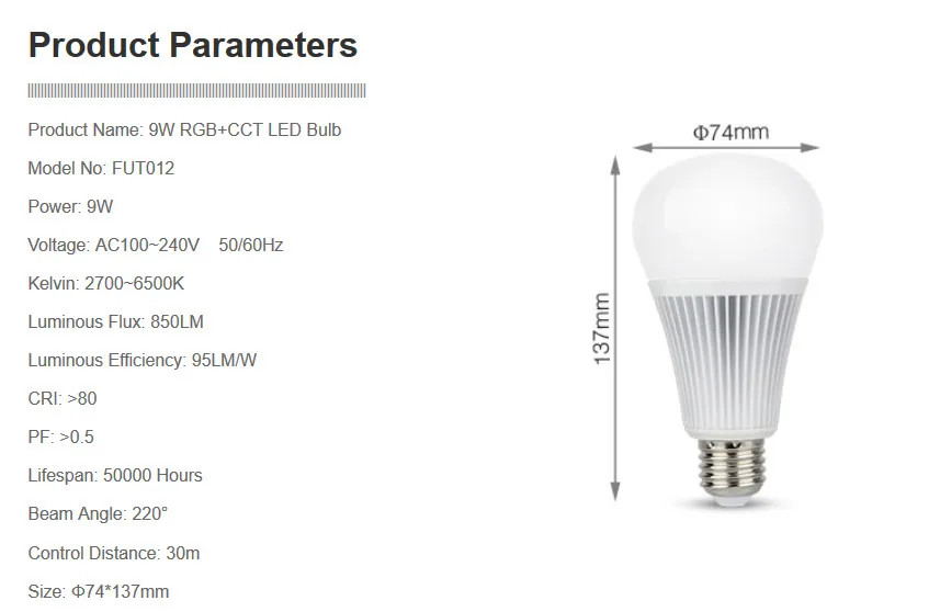 Ми свет с регулируемой яркостью светодиодные лампы 4 Вт 5 6 9 E27 MR16 GU10 RGBW rgbww Лампы