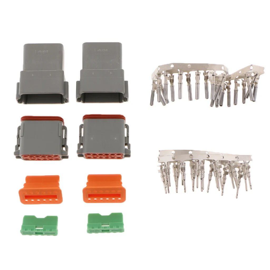 DT 12 Pin Водонепроницаемый Электрический провод разъем комплект DT06-12S 04-12P |