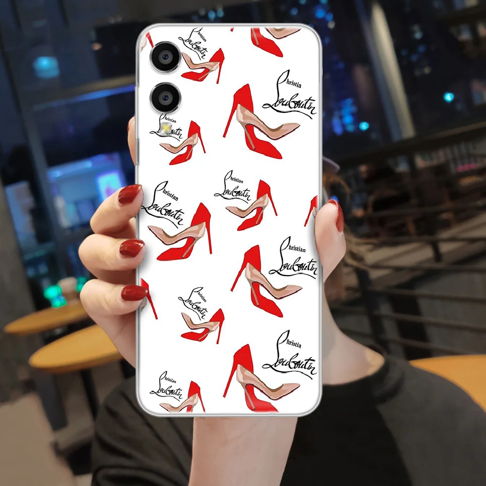 

French Brand Christian-Louboutins Phone Case Hull For HUAWEI Honor Nova V 5 7 8 9 10 20 30 C A X Lite Pro transparent Bumper Tpu