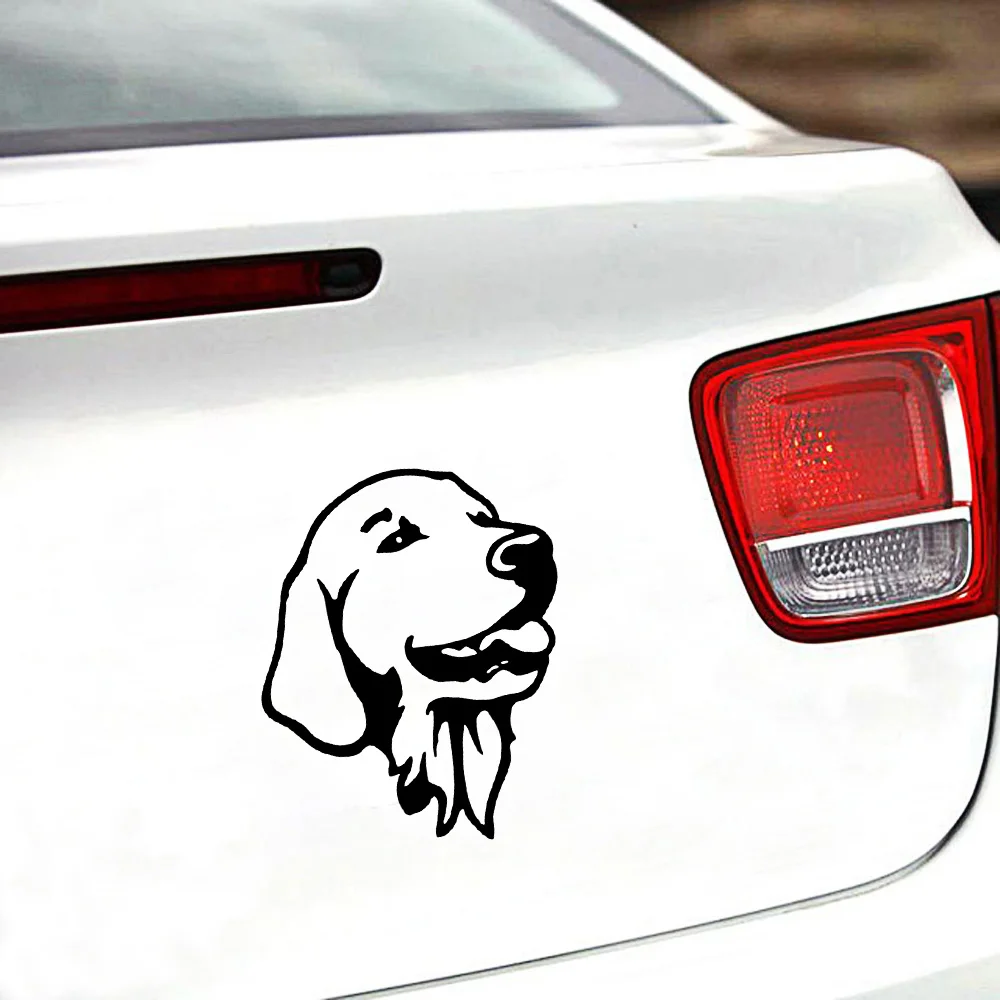 Красочная собака золотистый ретривер наклейки для автомобиля мотоцикла
