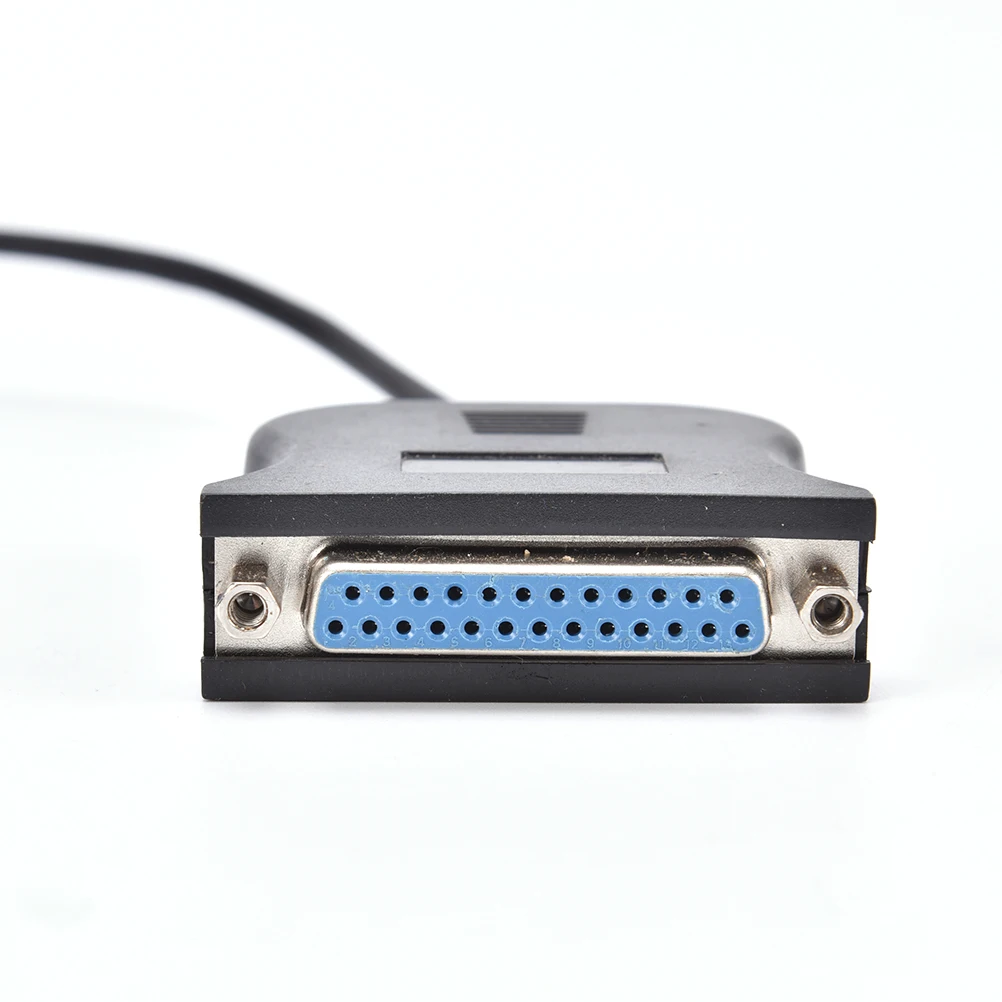Кабель-переходник чёрный с USB 1 на DB25 двусторонний | Компьютеры и офис