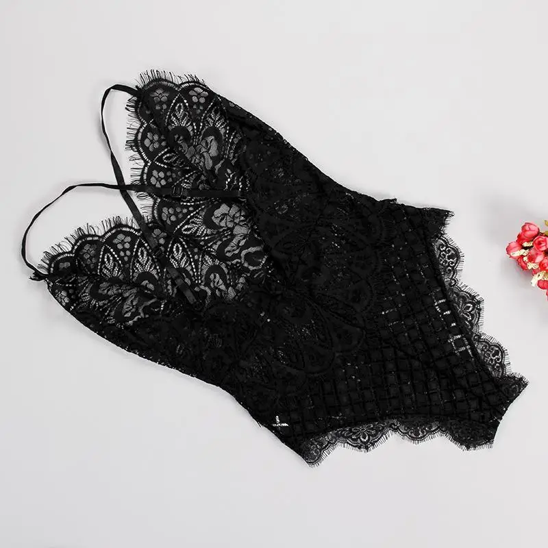 

White Black Crochet Sexy One Piece Swimsuit Swimwear Women Bodysuit Hollow Out Bathing Suit Backless Monokini Bather