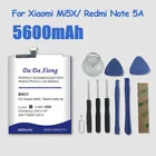 Аккумулятор BN31 на 5600 мА  ч для Xiaomi Mi 5X Mi5X  Redmi Note 5A Pro, сменный телефон