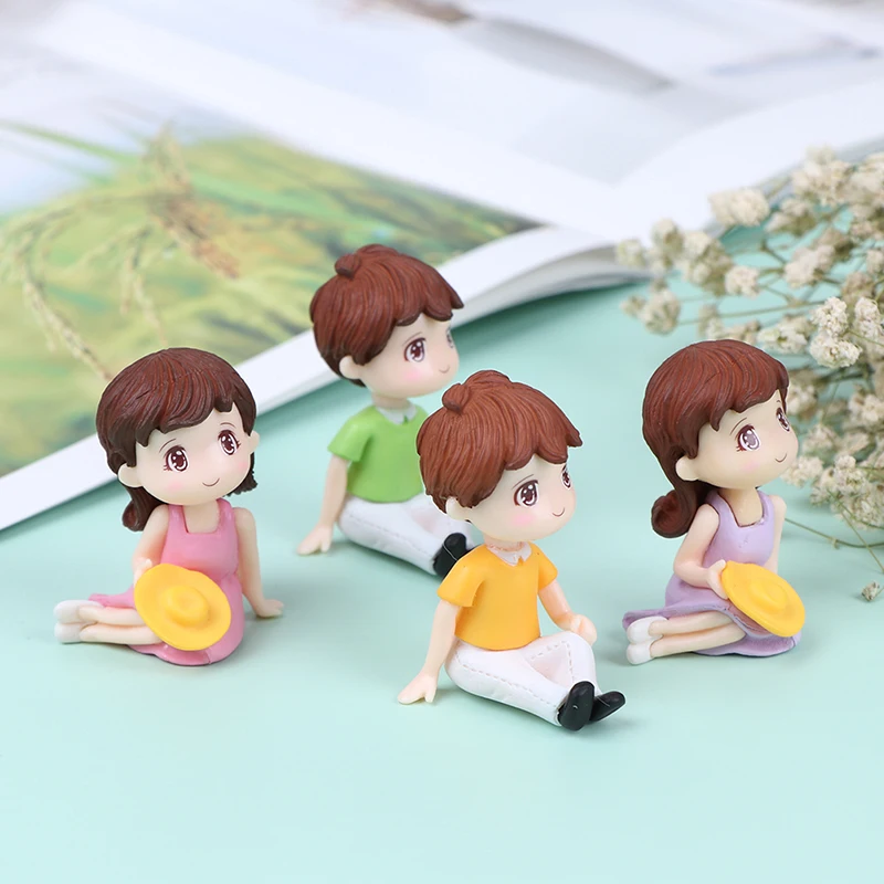 1 пара милых для влюбленных Парные фигурки миниатюрный Craft Сказочный Садовый Гном