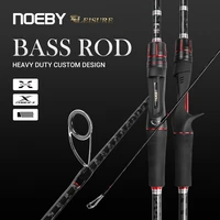 noeby leisure k5 spinning casting fishing rod 2 13m 2 29m m mh 2 section carbon lure baitcasting rod for bass winter fishing rod