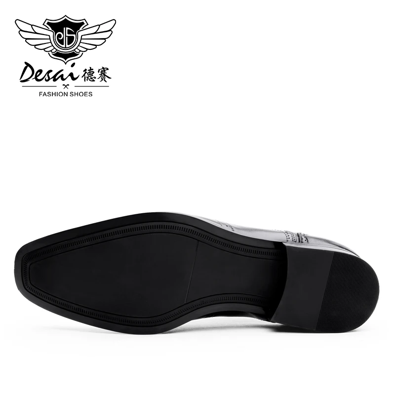 Desai мужская обувь чистая полиция натуральная веганская кожаная для формального