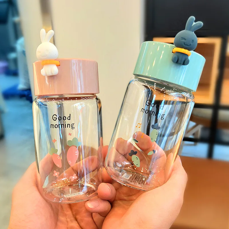 Новый стиль мультфильм кролик мини стекло боросиликатное молоко ручная чашка