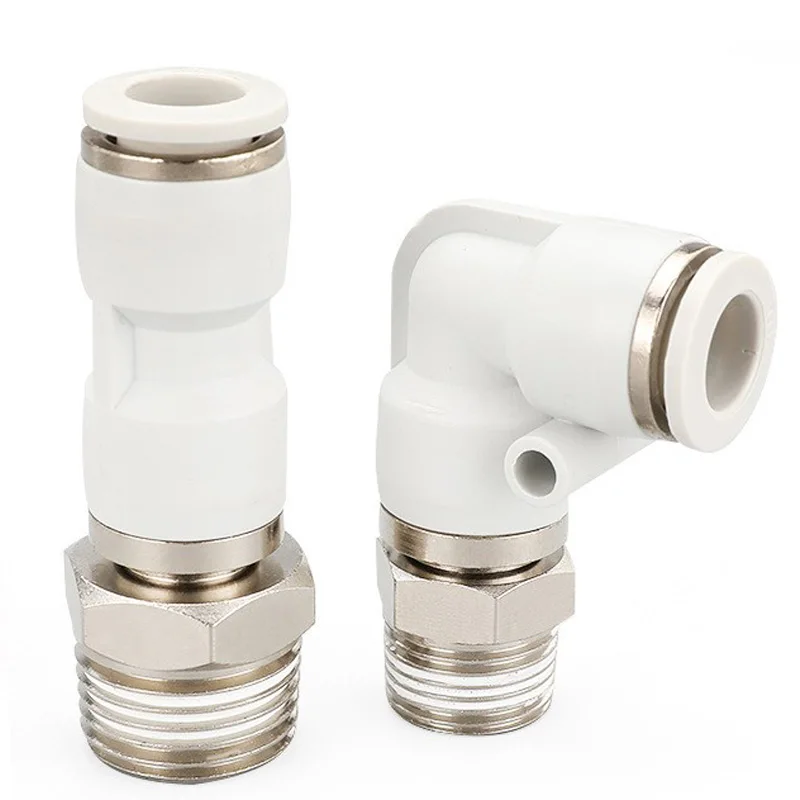 

Pneumatic quick coupling rotary Quick insert plastic Threaded elbow Straight through KSL High speed rotary one-touch Connector