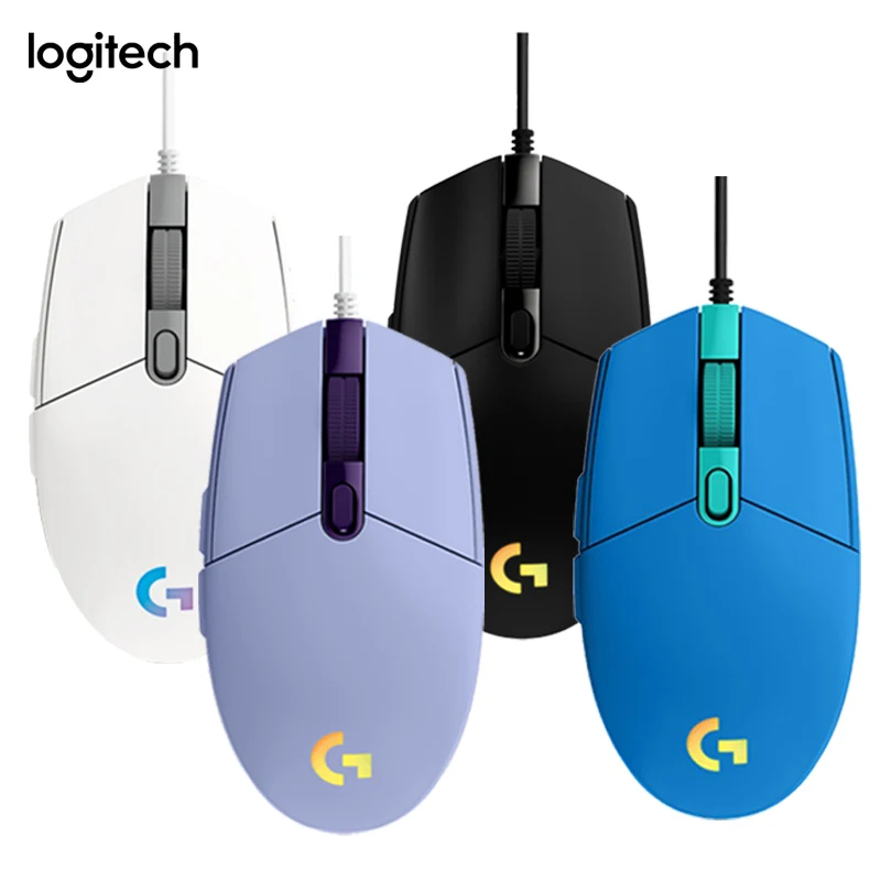 

Оптическая игровая мышь Logitech G102 LIGHTSYNC 2nd Gen с поддержкой ПК/ноутбука, оптические мыши для PUBG/LOL