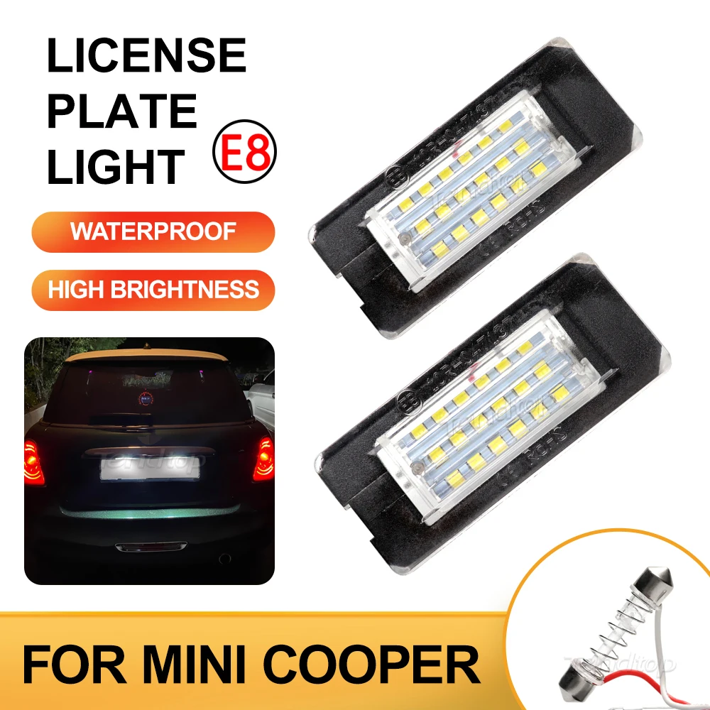 

No Error Number Lamp For 2006-2014 second gen MKII BMW MINI Cooper R56 R57 R58 R59 Canbus LED Bulbs License Plate Light