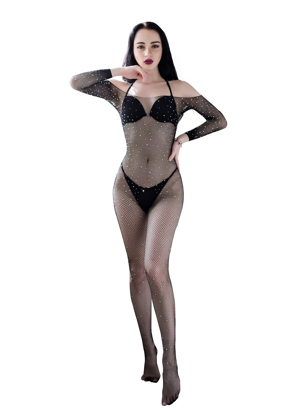 

Новинка 2021, пикантные сетчатые носки с перфорацией, сетчатые носки, комбинезон