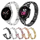 Металлический браслет для Samsung Galaxy watch active 2 44 мм 40 мм, браслет со стразами для Huawei Watch GT 2 42 мм