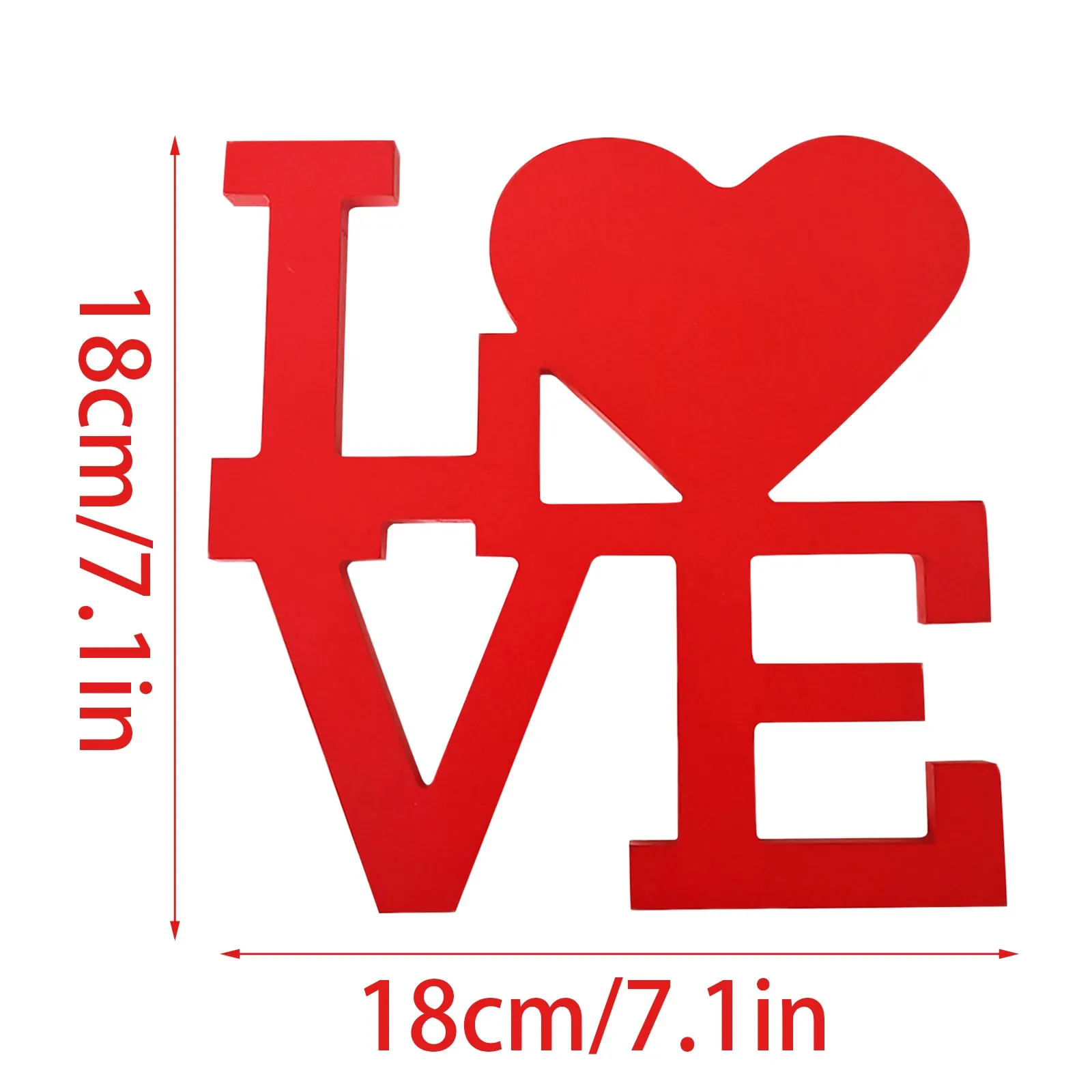 Деревянные фигурки с надписью Love Настольная отдельно стоящая вывеска