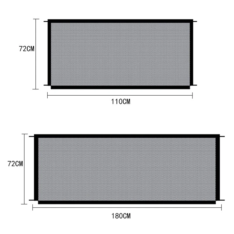 2Pcs Dog Pet Fences Portable Folding Safe Guard Indoor and Outdoor Protection Safety Magic Gate for Dogs Cat Fence Is | Дом и сад