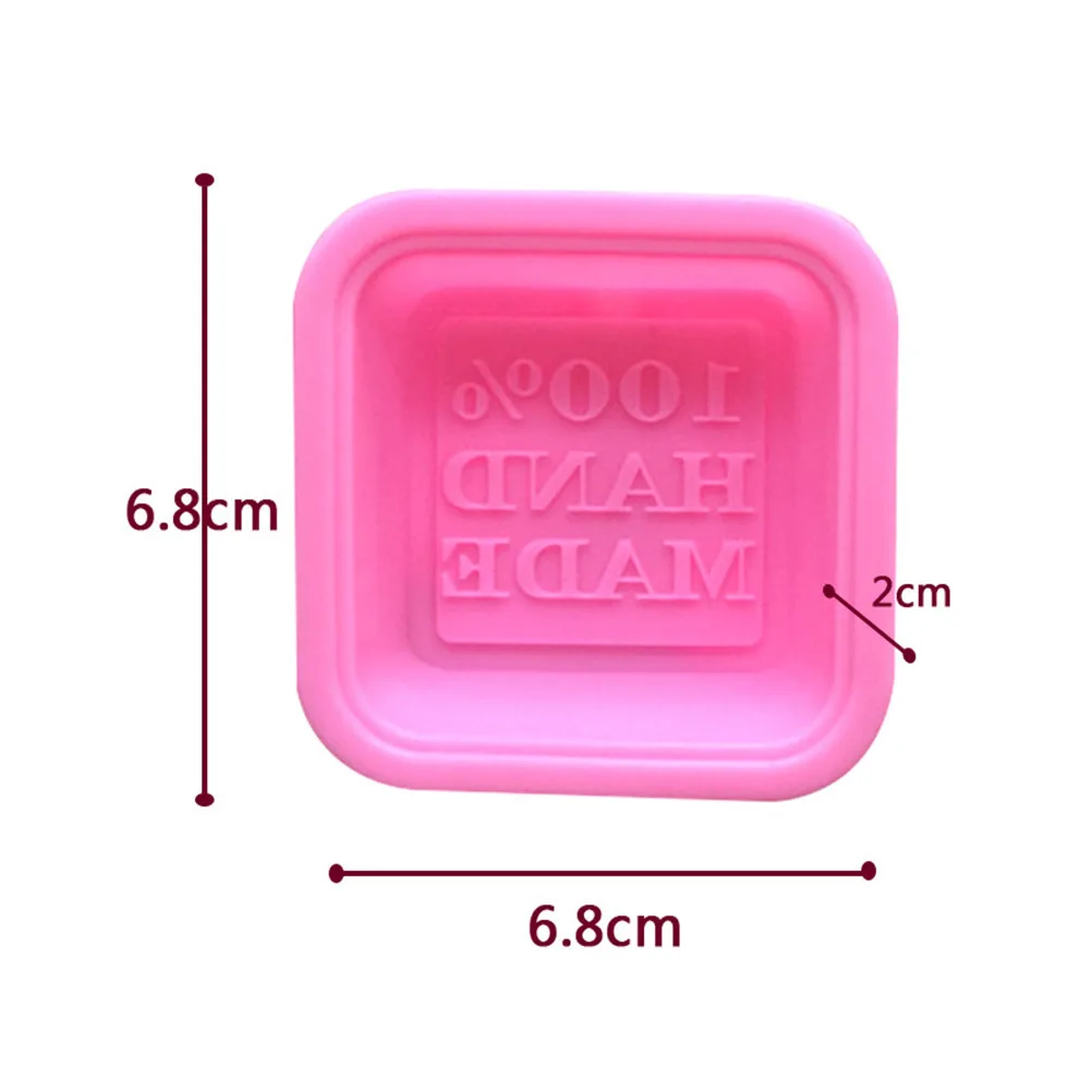 

Square Craft Silicone Soap Molds For Making Soaps 3D Plain Mould Supplies Decorating DIY Handmade Candle Soap Form Tray Mould