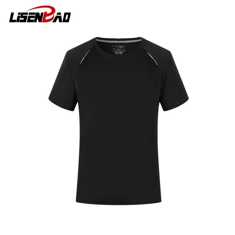 

LiSENBAO summer Homme Running Men Slim Fit Tops Tees Sport Men 's Fitness Gym T Shirts Sport T-Shirts men joggers fitness tees