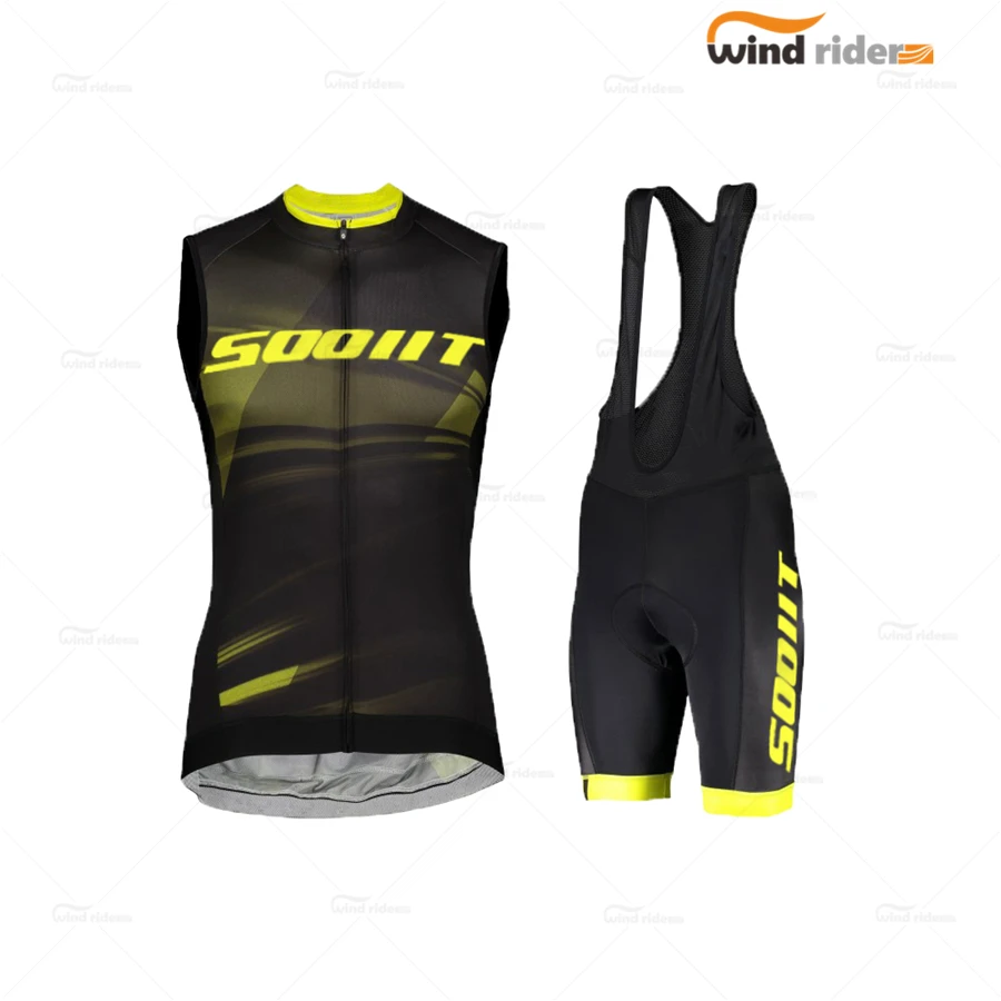 

2021 New Summer Cycling Jersey Vest set Scottful Team Bike Clothing Sleeveless Maillot Ropa Ciclismo Quick-Dry mtb team set