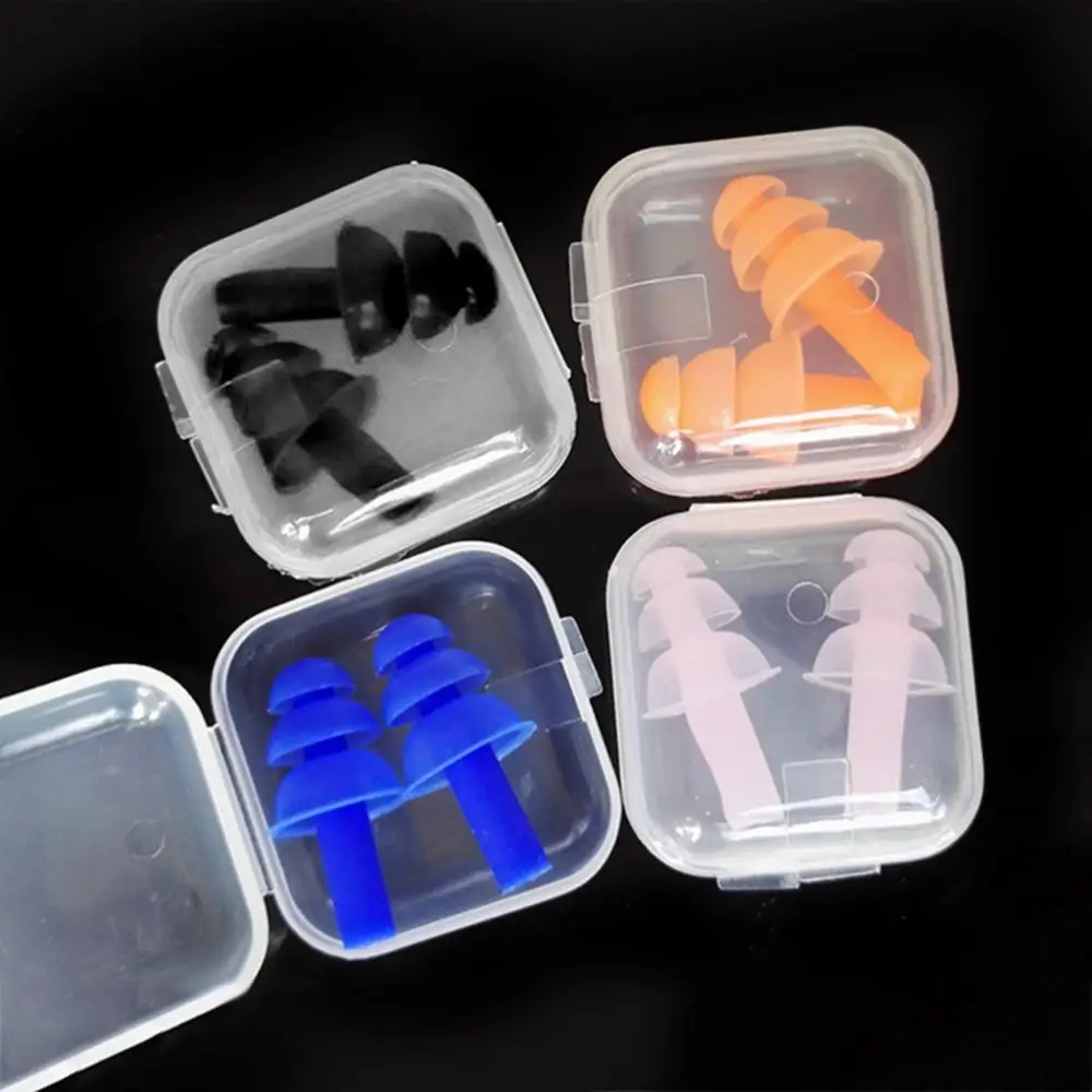 

1Box New Comfort Earplugs Noise Reduction Silicone Soft Ear Plugs Swimming Silicone Earplugs Protective For Sleep Dropshipping