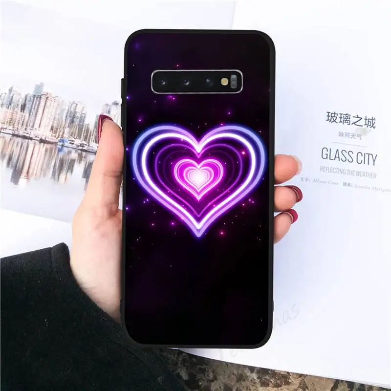 

Love Heart Couples Phone Case For Samsung galaxy S 7 8 9 10 20 edge A 6 10 20 30 50 51 70 note 10 plus
