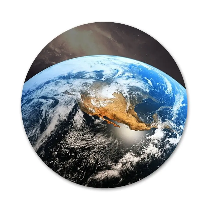 Значки Планета Земля значки металлические для украшения одежды и рюкзака | Дом