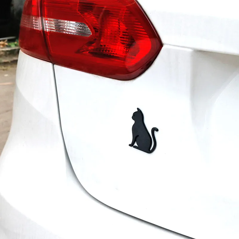 1 шт. 3D Металлическая Автомобильная наклейка металлическая Милая кошка клейкая