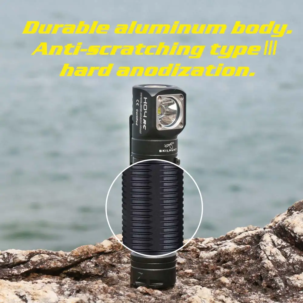 Skilhunt H04 H04R H04F RC 1200 люмен два пользовательских UI USB Магнитный перезаряжаемый светодиодный фонарик Охота Кемпинг+ повязка на голову