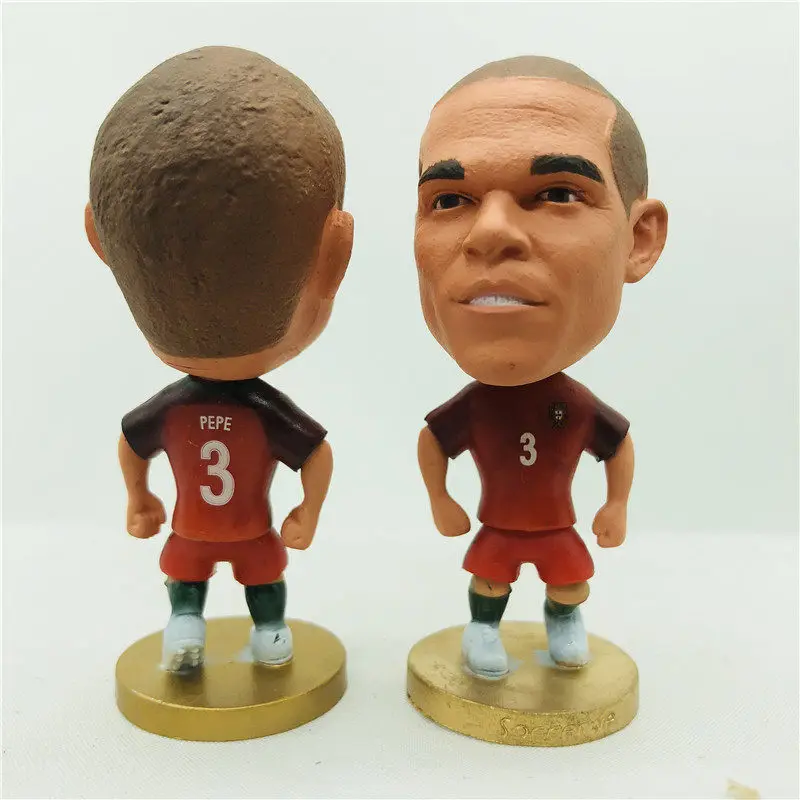 

Soccerwe 2.55" Height Soccer Star Doll 3# Pepe Figures Red 2021