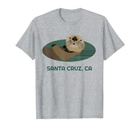 cute otter santa cruz california coast resident fisherman t shirt