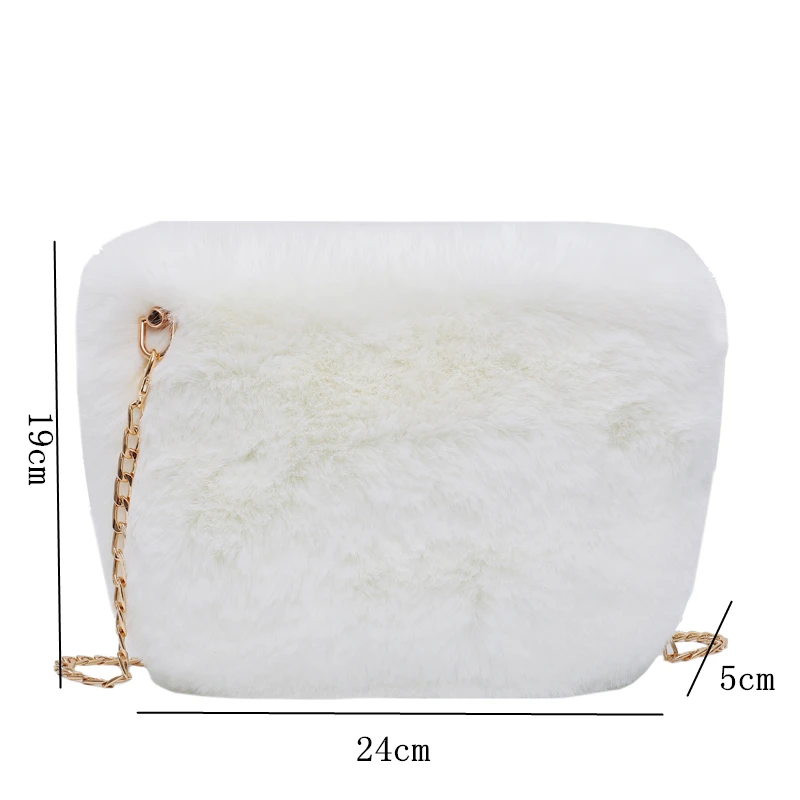 Женская зимняя мини сумка с мехом и искусственным модная мессенджер женский