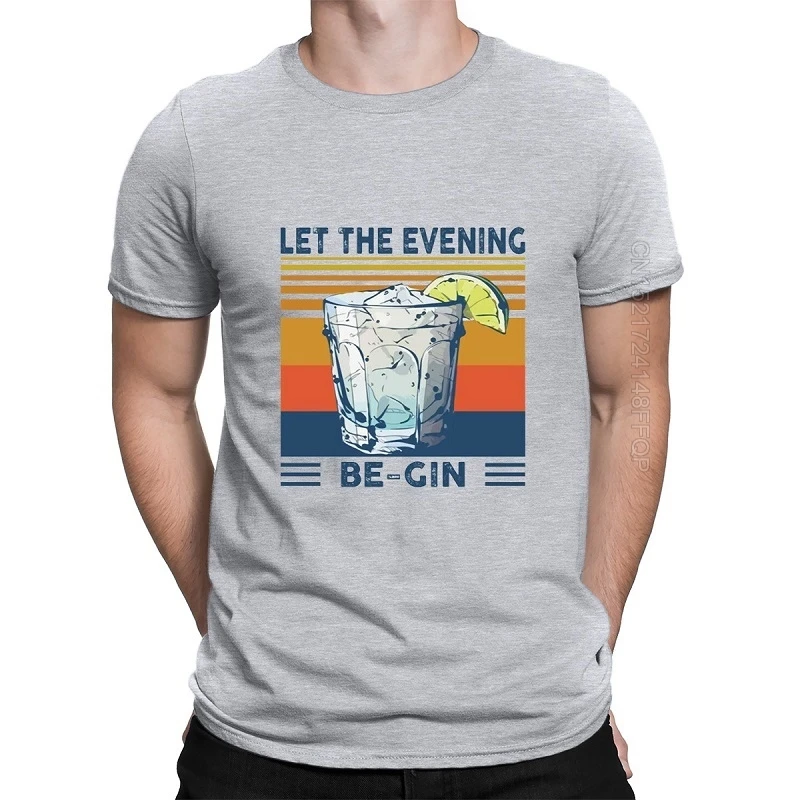 

Футболка Летняя с принтом свитшот с мартини коктейль Let The Night Be Gin смешная винтажная Мужская футболка хлопковая футболка