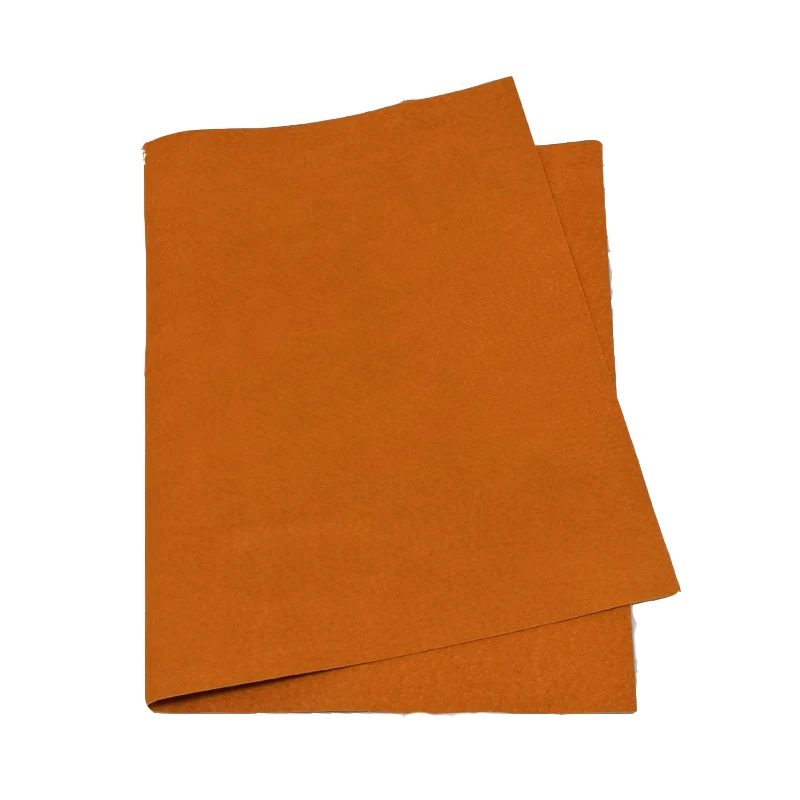 Orange 300X200X0,5 мм цветная натуральная свиная спилок подкладка замшевый кожаный материал скрыть кожу для кожевенного ремесла Швейные аксессуары - Цвет: Orange