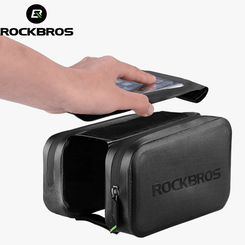 ROCKBROS водонепроницаемый велосипедный сумка с тачскрином MTB горный велосипед