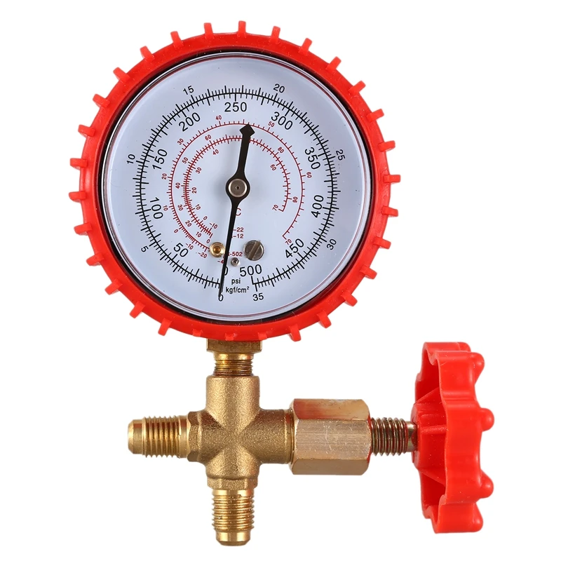 

Fashionrefrigerant Pressure Gauge Air Conditioning Recharge Pressure Gauges Manifold Gauge Manometer Valve For R12 R502 R22 R410