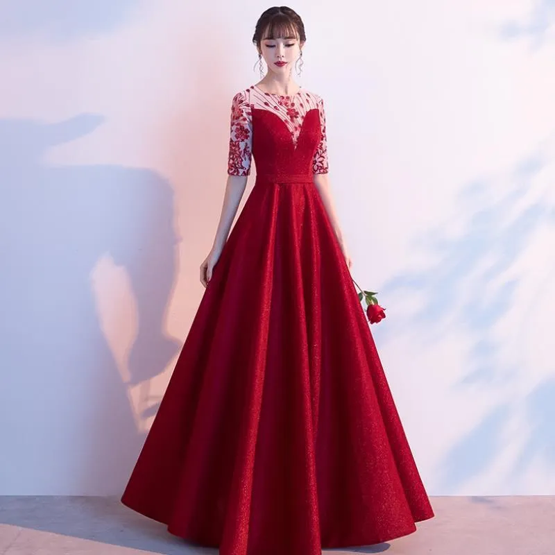 

Платье в китайском стиле, женское платье-Ципао, пикантное платье-трапеция с вырезами, вечернее праздничное платье для банкета, вечернее пла...