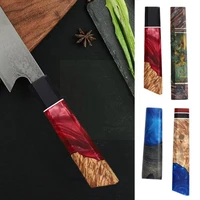 diy knife handle wooden crafts material single hole octagonal through handle outdoor hole knife handle wooden knife a9p5