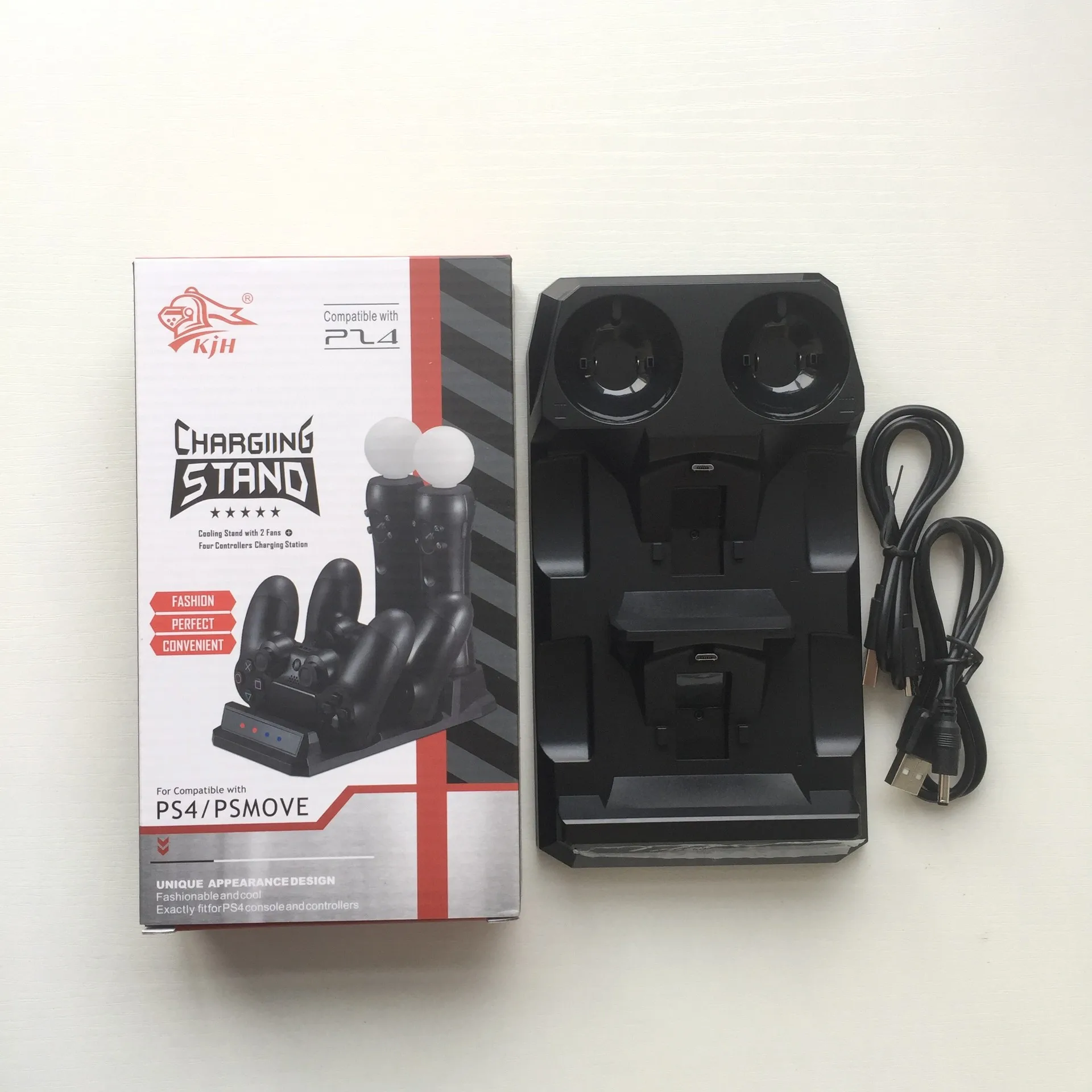 4xusb зарядная док станция для хранения охлаждающая подставка Зарядное устройство