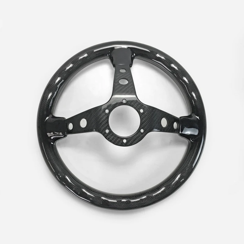 For Civic Supra BRZ GT86 FT86 MX5 GTS JDM D Type Carbon Fiber Steering Wheel (340mm diameter deep around 60mm 6 bolts 70mm PCD) |