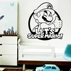 Diy наклейки на стену в виде Супер Марио, современный интерьер, искусство, фотообои для детской комнаты