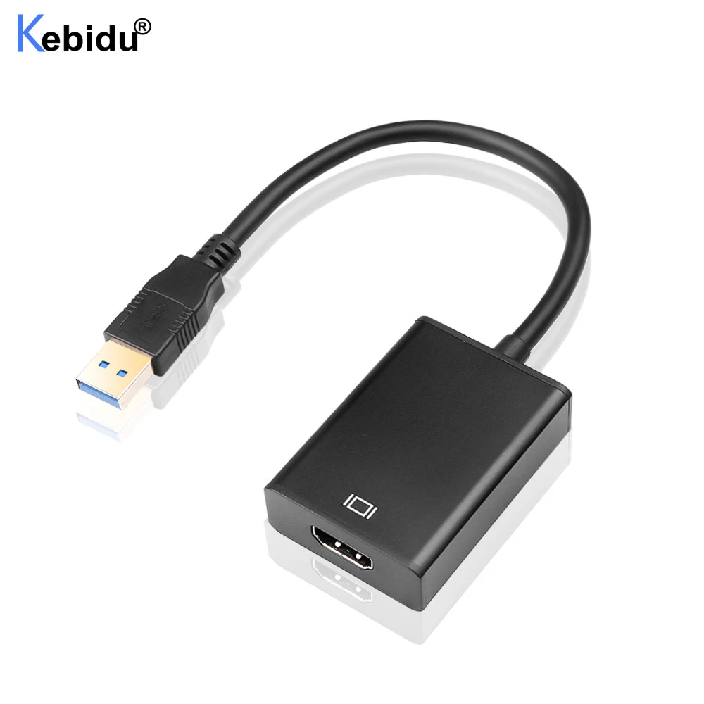 Портативный HD 1080P 60 кадров в секунду USB 3 0 к совместимому с HDMI аудио видео адаптер