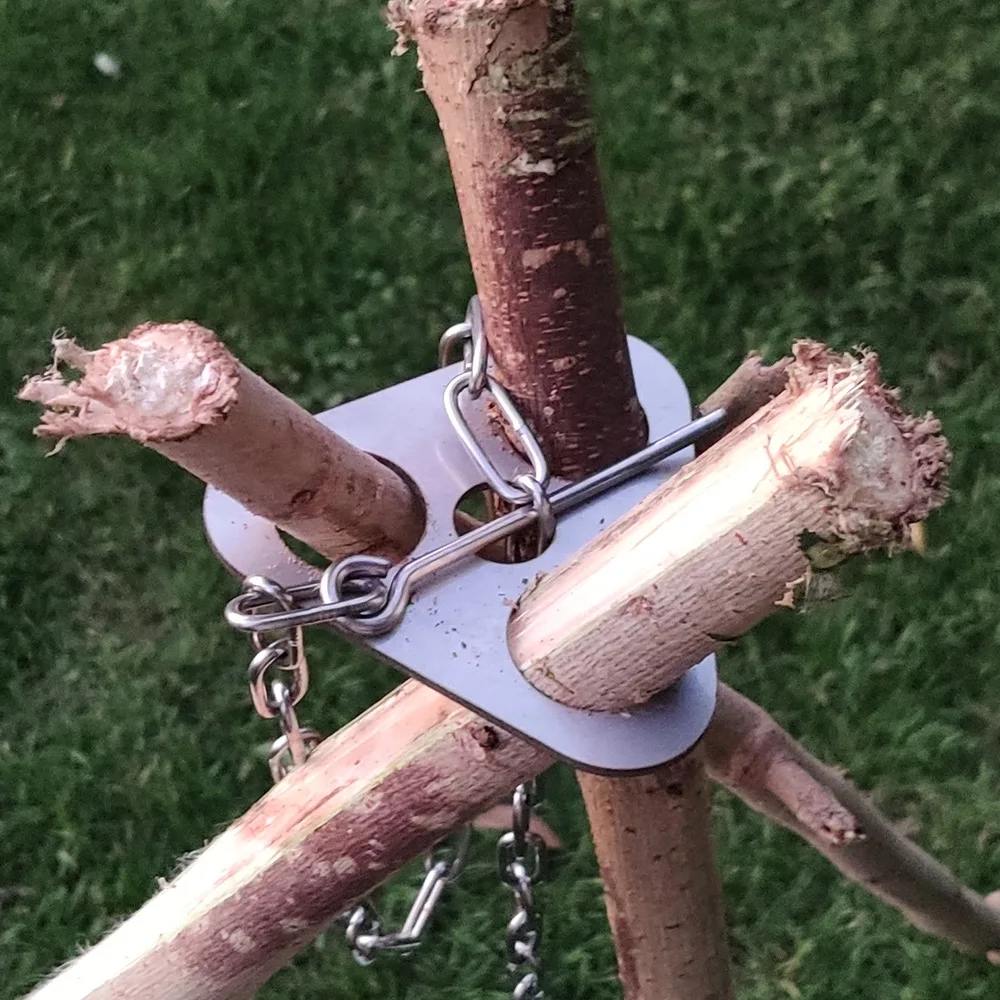 Открытый гриль подвесной горшок подставка набор из нержавеющей стали