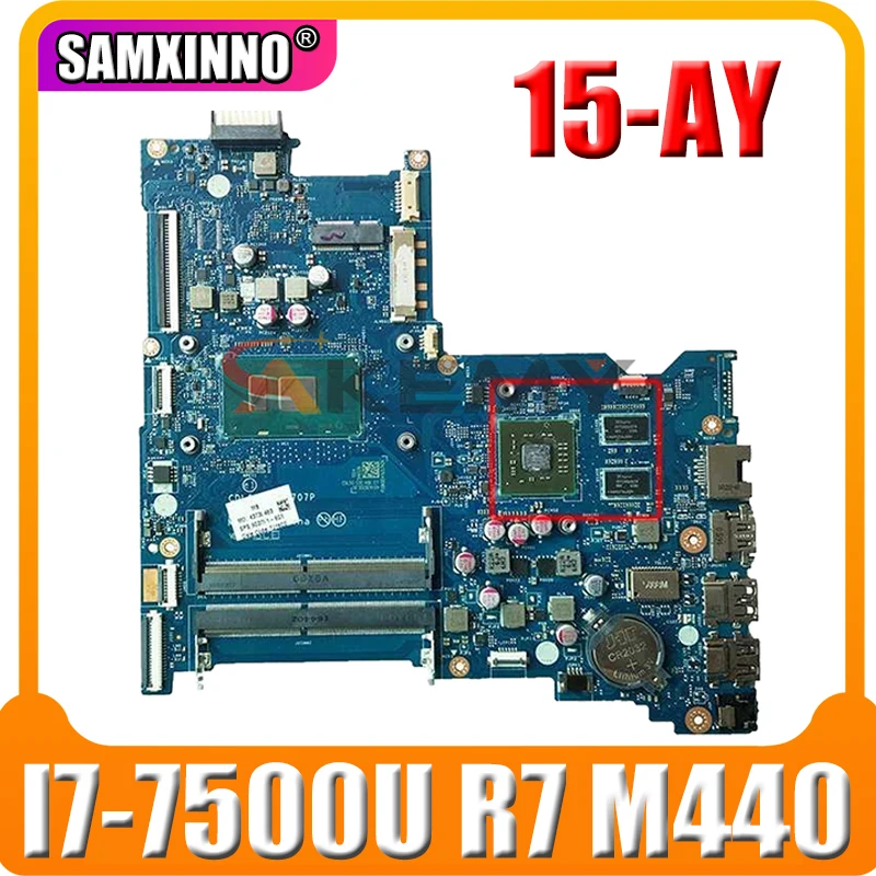 

Laptop Motherboard For HP 15-AY 15-AY180TX I7-7500U CPU R7 M440 4GB GPU CDL50 LA-D707P 903786-601 903786-501 903786-001