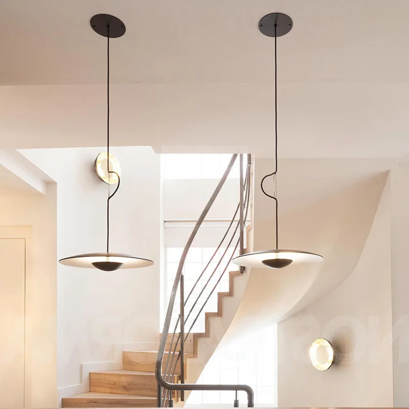 Kopen Nordic Creatieve Led Aluminium Biscuit Kroonluchter Post-Moderne Bar Slaapkamer Restaurant Decoratieve Light Cosmos Lichten Gratis Verzending