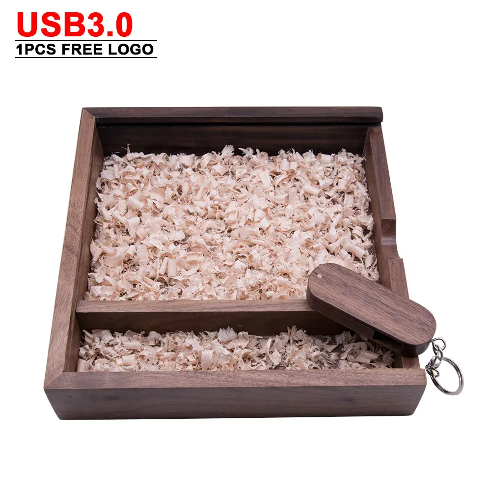USB 3 0 деревянный вращающийся флеш-накопитель 128 ГБ 64 32 16 фонарик U-диск хранилище